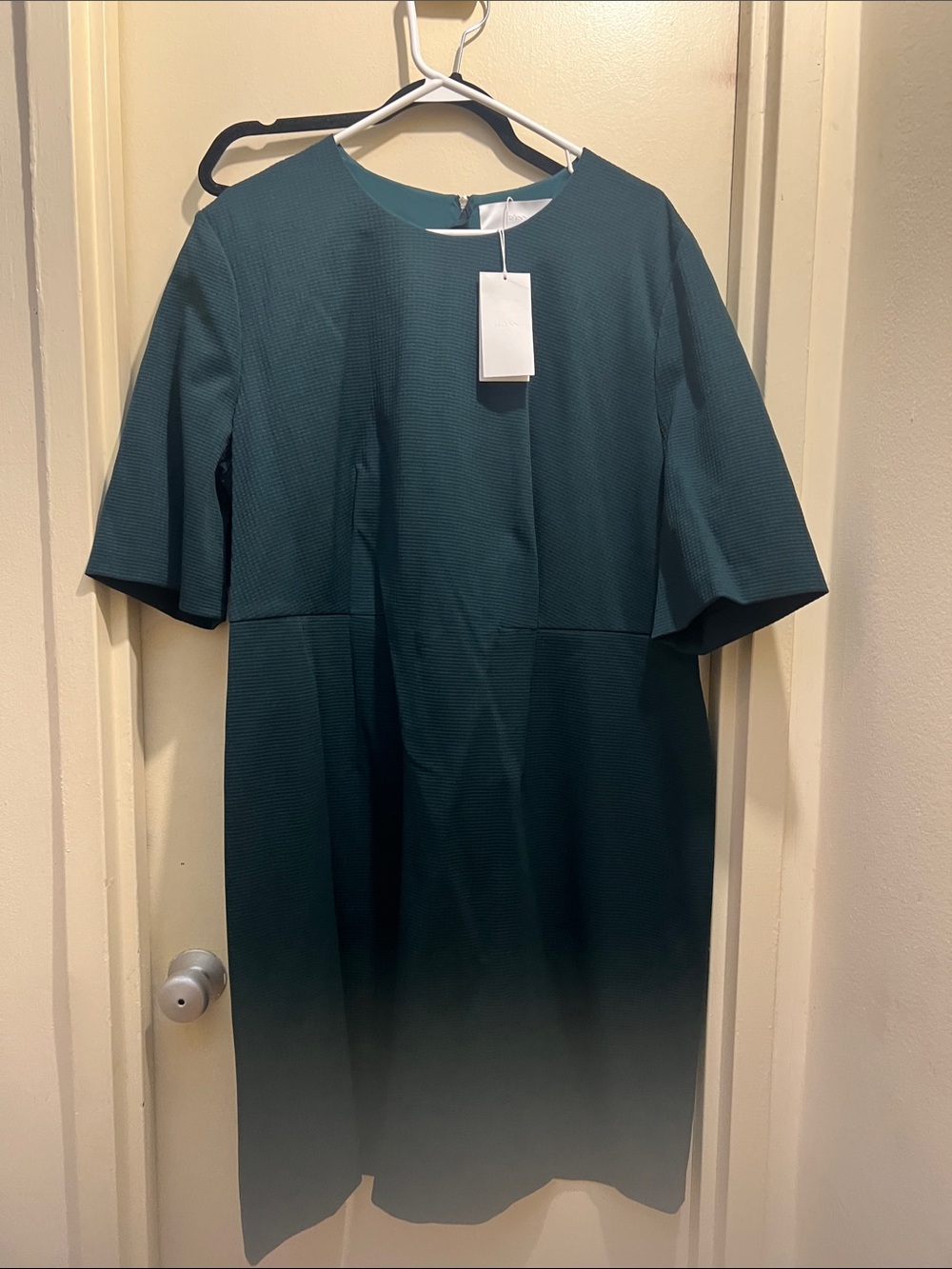 Boss Teal Midi Shift Dress